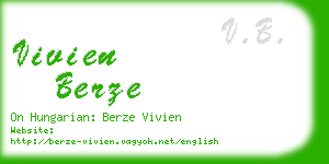 vivien berze business card